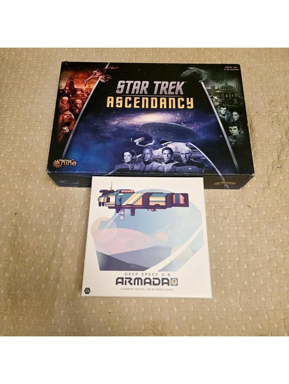 Star Trek Ascendancy (Gale Force Nine) Board Game + Deep Space D-6: Armada